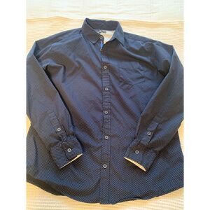 Beverly Hills Polo Club Shirt Men's Size‎ XL Navy Blue Long Sleeves